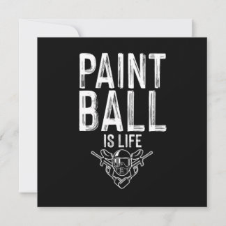 Paintball ist ein Geschenk für den Life Paintball- Einladung