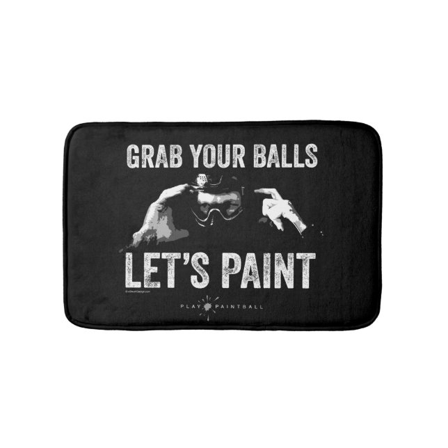 Paintball Lasse Paint Bathroom Mat Badematte (Vorderseite)