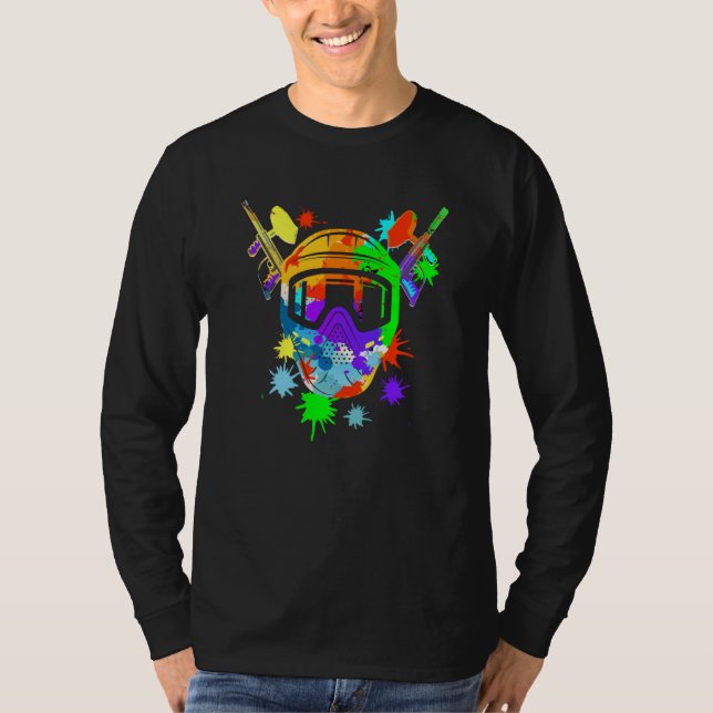 Paintball Mask  Paintball Game Air Gun Paintballer T-Shirt (Vorderseite)