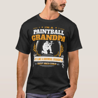 Paintball Opa Geschenk coole Menschen T-Shirt