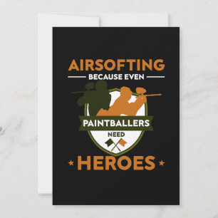 Paintball Paintball-Marker-Geschenk für Airsofting Einladung