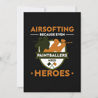 Paintball Paintball-Marker-Geschenk für Airsofting Einladung