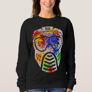 Paintball Paintball-Maske Paintball-Spiel Frauen Sweatshirt
