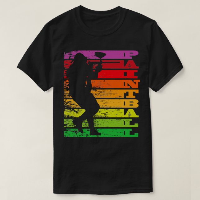 Paintball Paintball Spieler Gotcha Team Zip Hop T-Shirt (Design vorne)