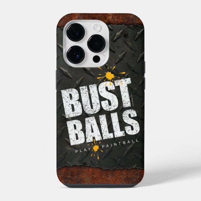 Paintball-Plättchen iPhone 14 Pro Hülle (Rückseite)