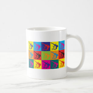 Paintball-Pop-Kunst Kaffeetasse
