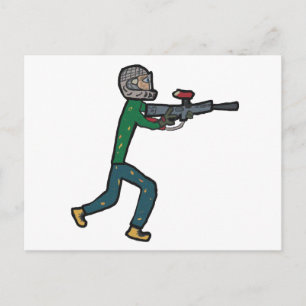 Paintball Postkarte