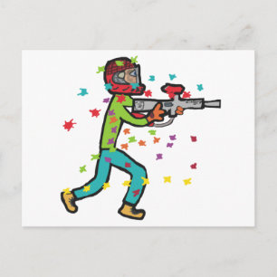 Paintball Postkarte