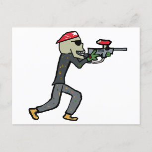 Paintball Postkarte