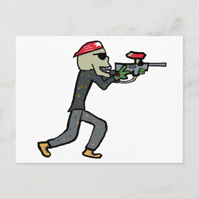 Paintball Postkarte (Vorderseite)