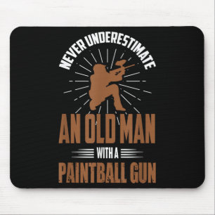 Paintball-Shirt Lustige Zitate über alte Männer Pa Mousepad