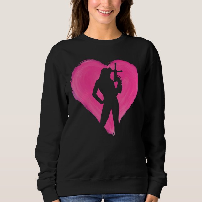 Paintball Spieler Frauen Paint Ball Paintball Pain Sweatshirt (Vorderseite)