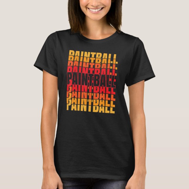 Paintball-Spieler für Paintballer Paintball Gotcha T-Shirt (Vorderseite)