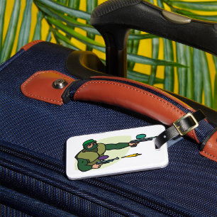 Paintball-Spieler mit Dual-Marker-Action-Sport Gepäckanhänger