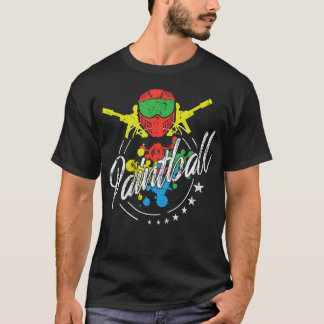 Paintball-Splat-Maske für lässigen Kampf mit Adren T-Shirt