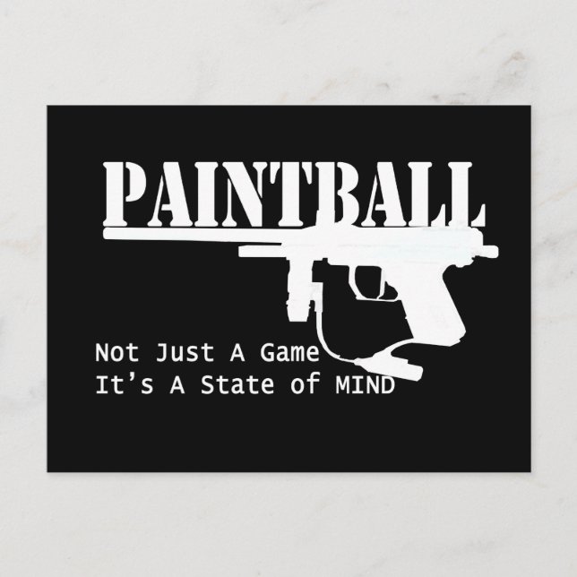 Paintball-Staat Postkarte (Vorderseite)