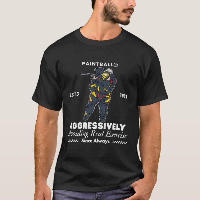 Paintball-Übung T-Shirt (Vorderseite)
