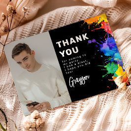 Paintballing Birthday Party Dankeskarte