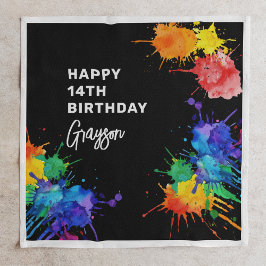 Paintballing Birthday Party Serviette