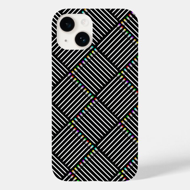 Paintbrush Crosshatch Case-Mate iPhone 14 Hülle (Rückseite)