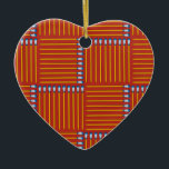 Paintbrush Crosshatch Red Beach Handtuch Keramik Ornament<br><div class="desc">Pinsel mit farbigen Tipps in einem Crosshatch-Muster vor einem roten Hintergrund ist ein einzigartiges Design für Künstler,  Kunststudenten und Lehrer von der Schule,  Geburtstagen und Feiertagen.</div>