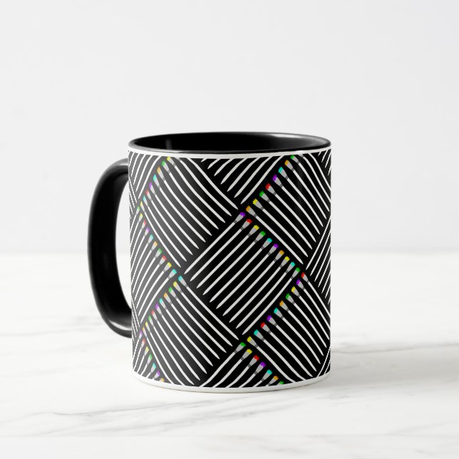 Paintbrush Crosshatch Tasse (Vorderseite Links)