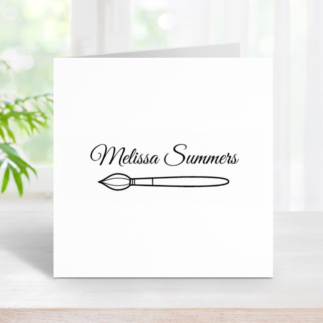 Paintbrush-Individuelle Name Gummistempel (Von Creator hochgeladen)