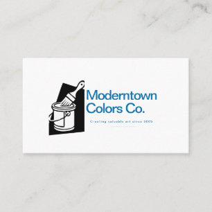 Paintbrush Vector Painter Artist Business Card Visitenkarte