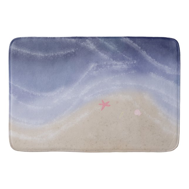 Painted beach  badematte (Vorderseite)