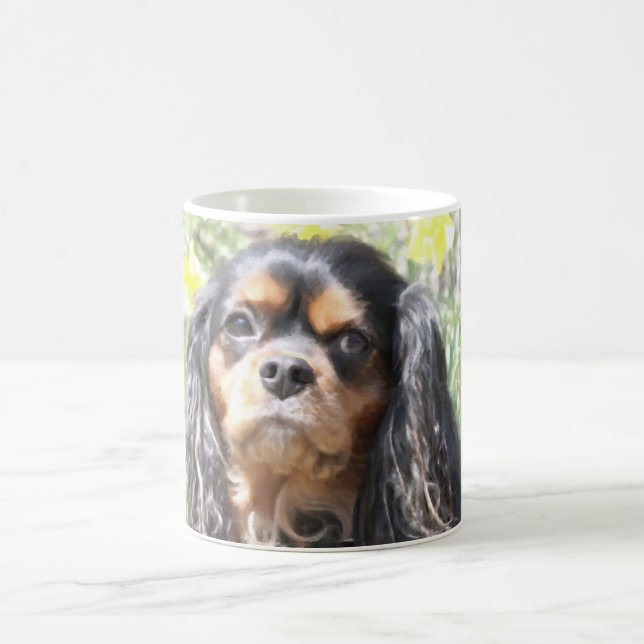 Painted Cavalier King Charles Spaniel Kaffeetasse (Mittel)