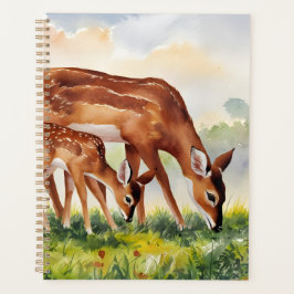 Painted Deer Mom and Baby Planer