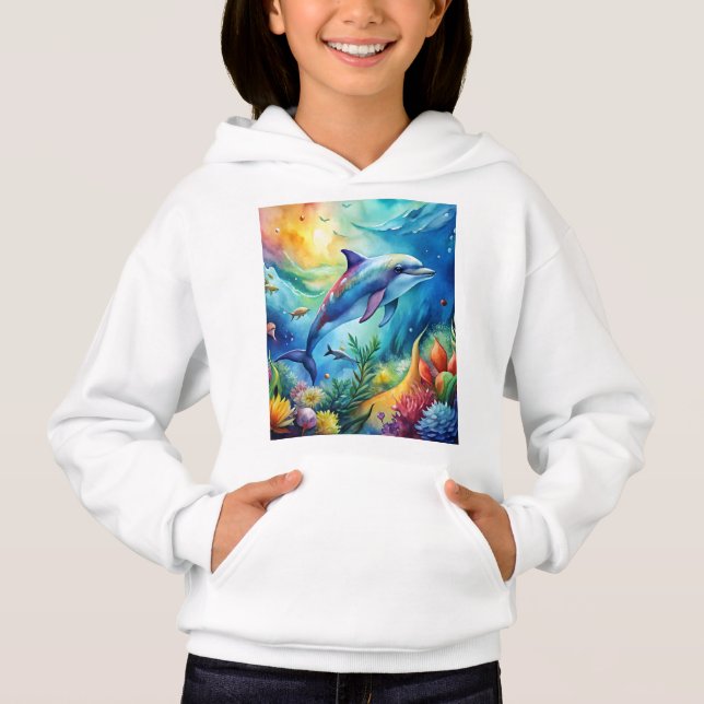 Painted Dolphin Hoodie (Vorderseite)