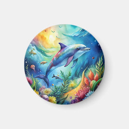 Painted Dolphin Magnet