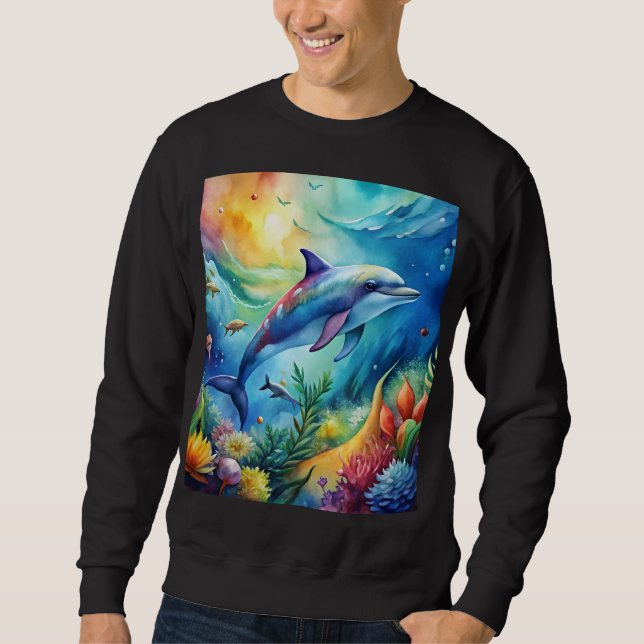 Painted Dolphin Sweatshirt (Vorderseite)