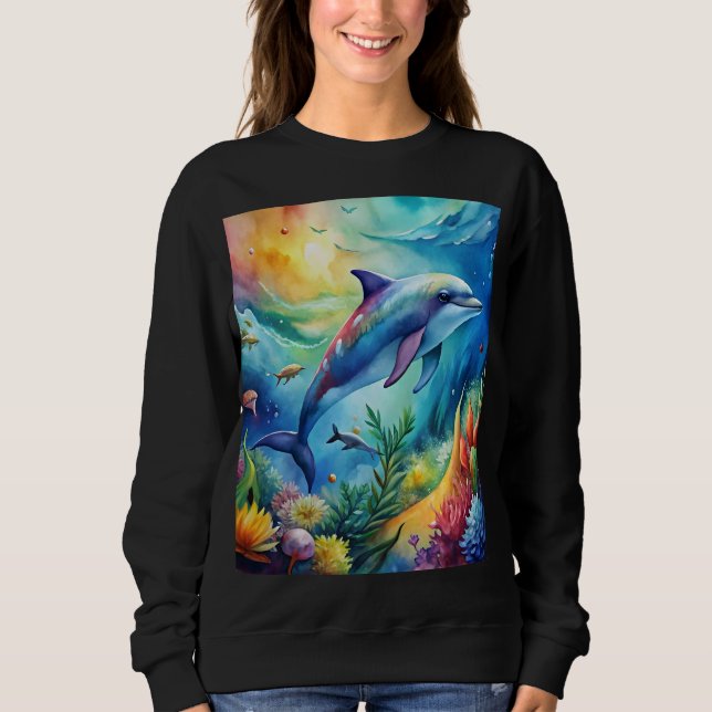 Painted Dolphin Sweatshirt (Vorderseite)