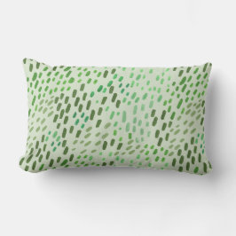 Painted Dots Light Green Lendenkissen
