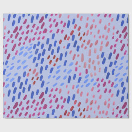 Painted Dots Pattern – Hand-Painted Abstract Blue Geschenkpapier
