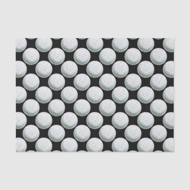 Painted Golf Ball Muster Seidenpapier (Vorderseite)