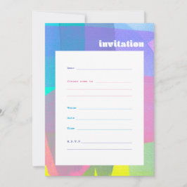 Painted Layers flache Einladungskarte