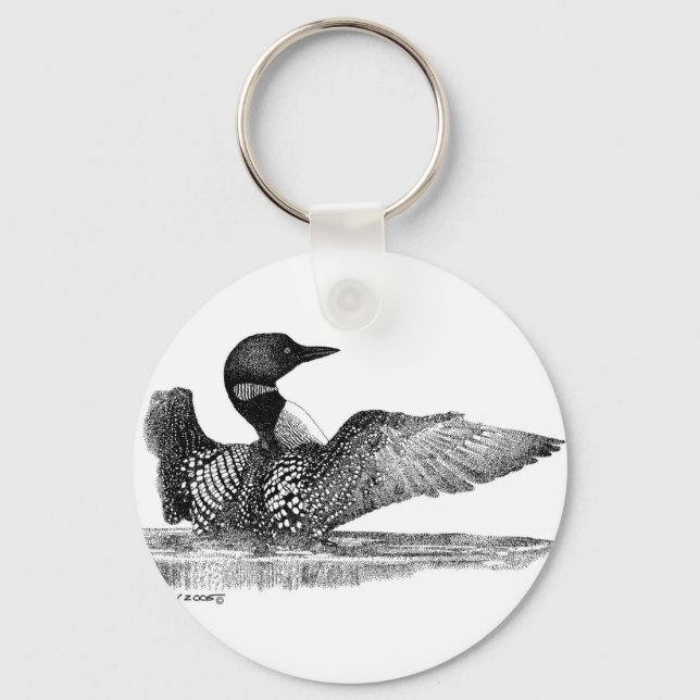 Painted Loon Schlüsselanhänger (Vorderseite)