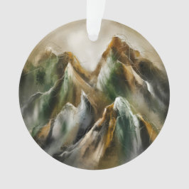 Painted Mountains  Ornament