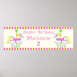 Painted Ponies Birthday Poster