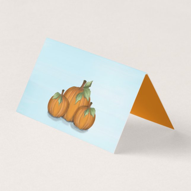 Painted Pumpkins Blank Platzkarte (Vorderseite)