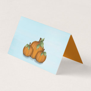 Painted Pumpkins Blank Platzkarte