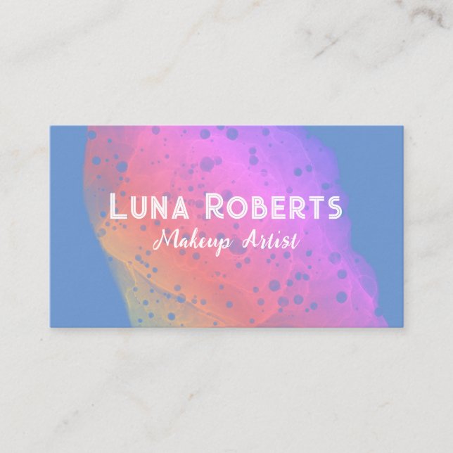 Painted Rainbow Business Card Visitenkarte (Vorderseite)
