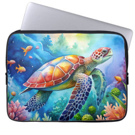 Painted Sea Turtle  Laptopschutzhülle