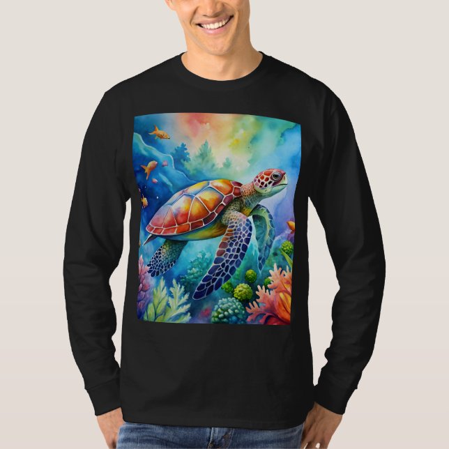 Painted Sea Turtle  T-Shirt (Vorderseite)