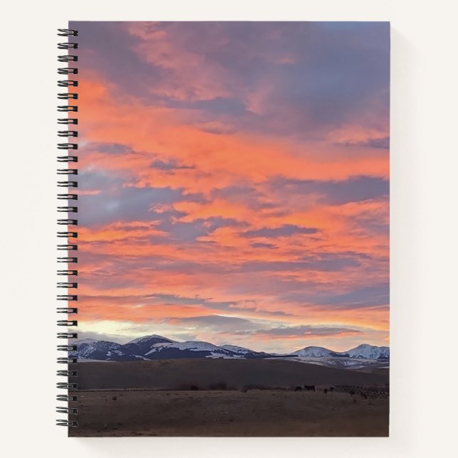 Painted Sky Spiral Notebook Notizbuch (Vorderseite)