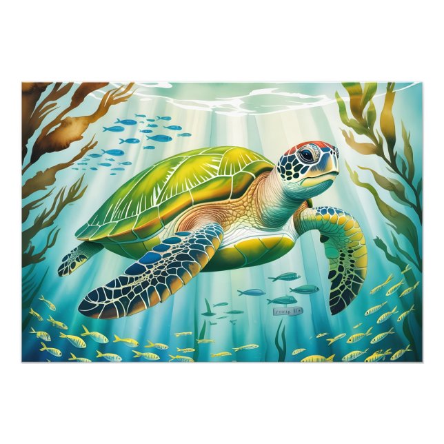 Painted Turtle Fotodruck (Vorne)