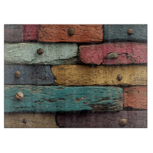 Painted Wood Cutting Board Schneidebrett